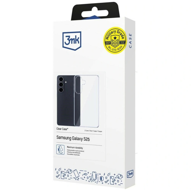 Puzdro 3MK Clear Case pre Samsung Galaxy S26, transparentné