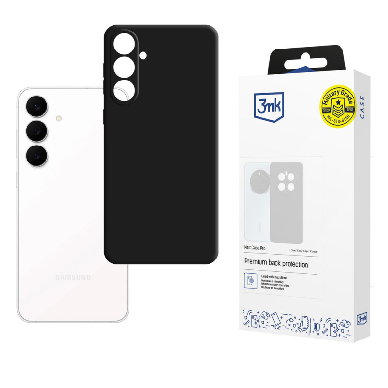 3MK Matt Case Pro pre Samsung Galaxy S25 FE, čierne