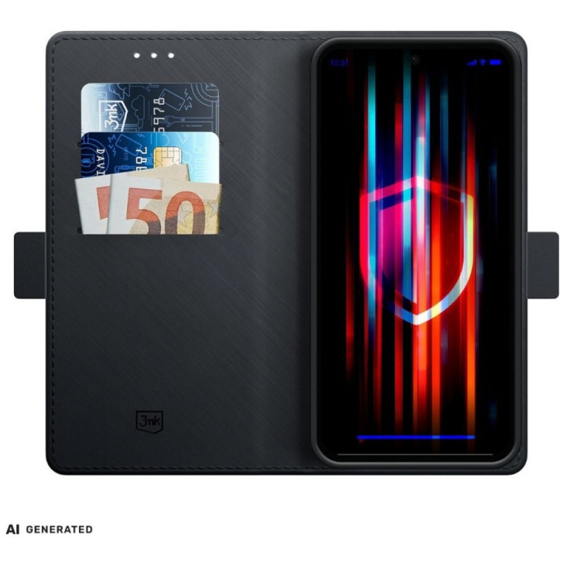 3MK Wallet Case pre Honor X5C Plus 4G, čierne