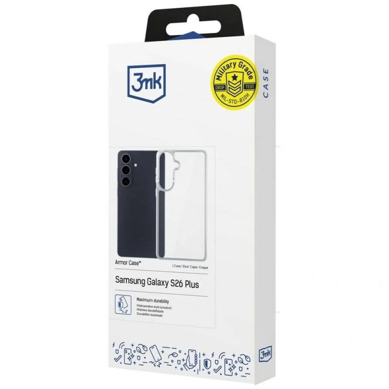 Puzdro 3MK Armor Case pre Samsung Galaxy S26, transparentné