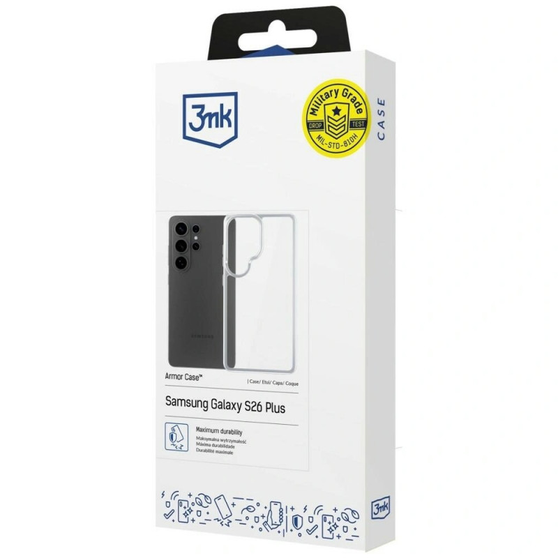 3MK Armor Case pre Samsung Galaxy S26 Ultra, transparentné
