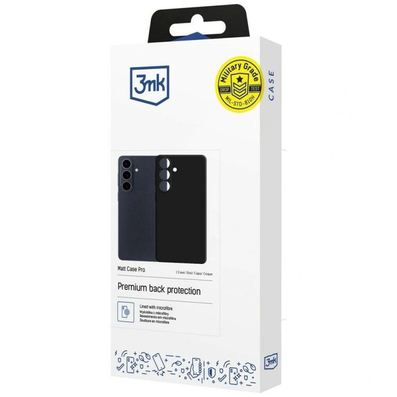 Ochranný kryt 3mk Matt Case Pro pre Samsung Galaxy S26, čierny