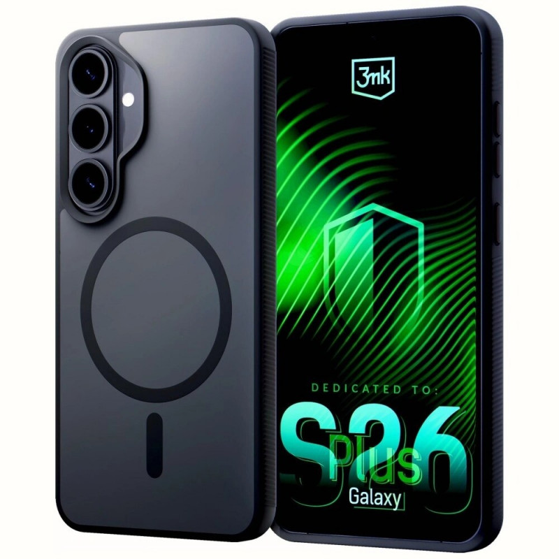 Ochranný kryt 3mk Smoke MagCase pre Samsung Galaxy S26+, čierny