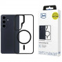 Ochranné puzdro 3mk Satin Armor MagCase pre Samsung Galaxy S26, priehľadná čierna