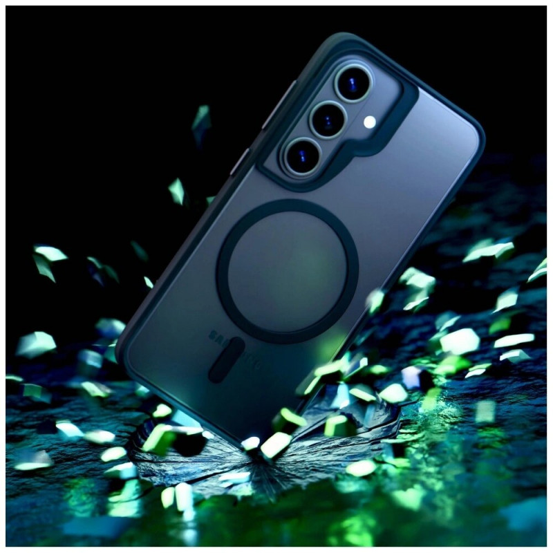 Ochranné puzdro 3mk Satin Armor MagCase pre Samsung Galaxy S26, priehľadná čierna