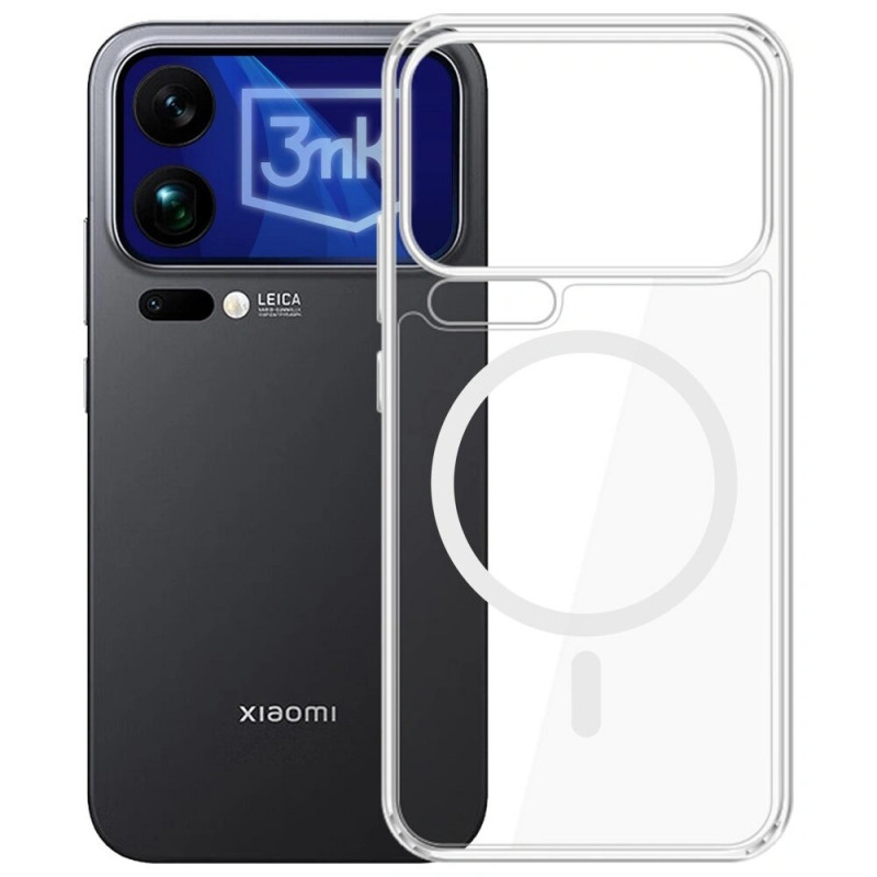 Puzdro na smartphone 3MK Armor MagCase Xiaomi 17 Pro Max, transparentné