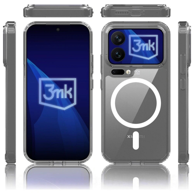 Puzdro na smartphone 3MK Armor MagCase Xiaomi 17 Pro Max, transparentné
