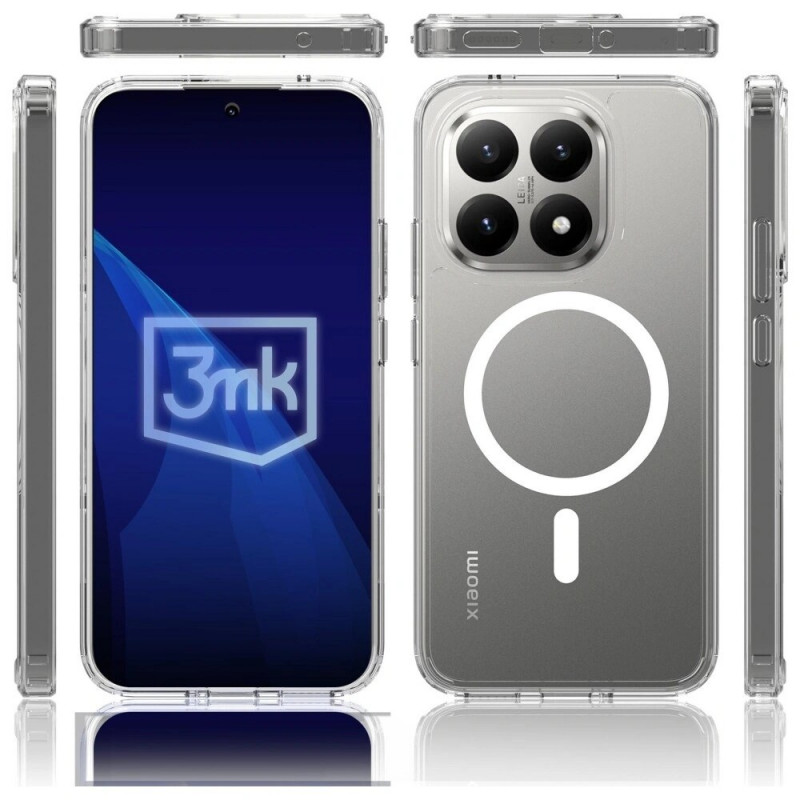 Puzdro na smartphone 3MK Armor MagCase Xiaomi 15T 5G, transparentné