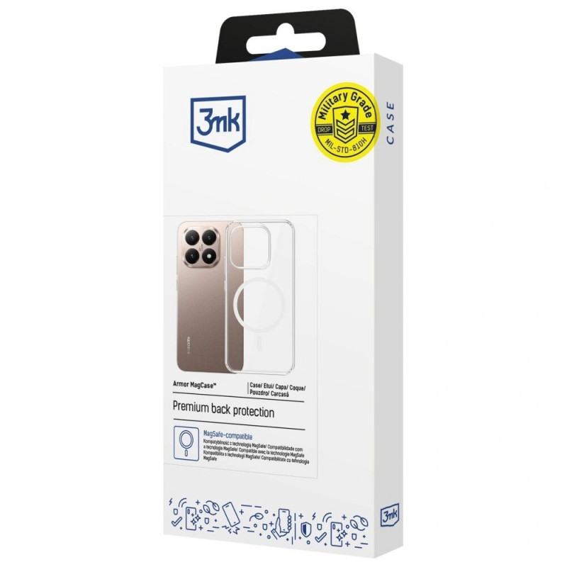 Puzdro na smartphone 3MK Armor MagCase Xiaomi 15T 5G, transparentné
