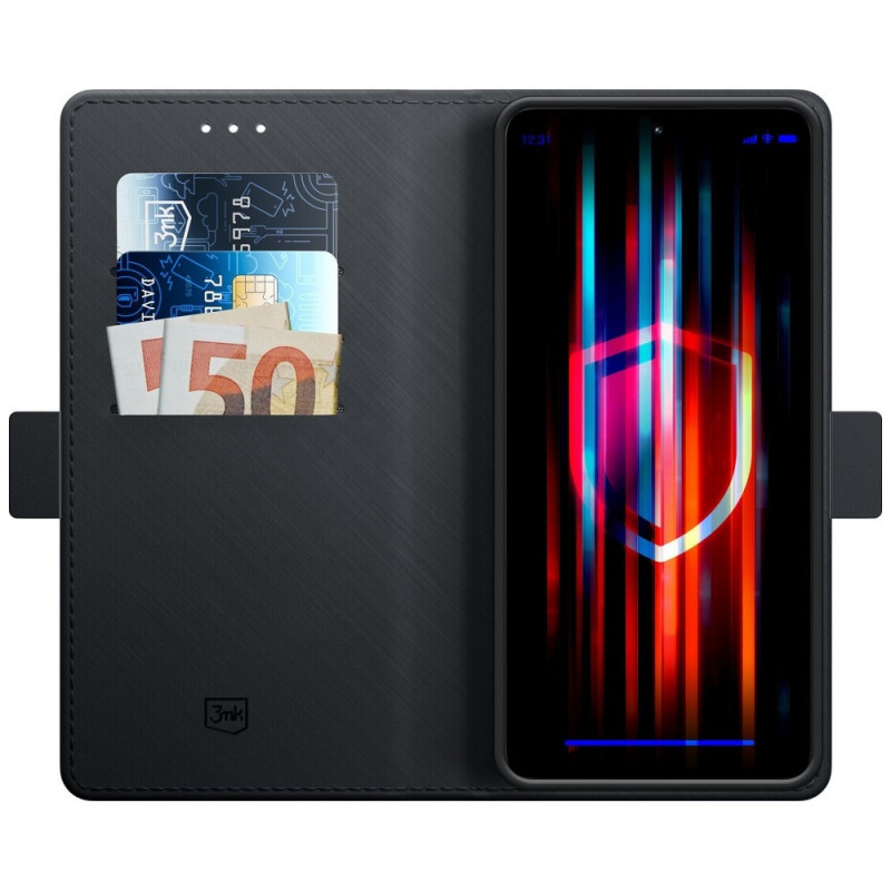 3MK Wallet Case OnePlus 15 5G čierne puzdro na smartphone