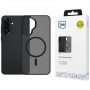 Puzdro na smartphone 3MK Smoke MagCase Samsung Galaxy A37, dymovo čierne