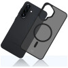 Puzdro na smartphone 3MK Smoke MagCase Samsung Galaxy A37, dymovo čierne