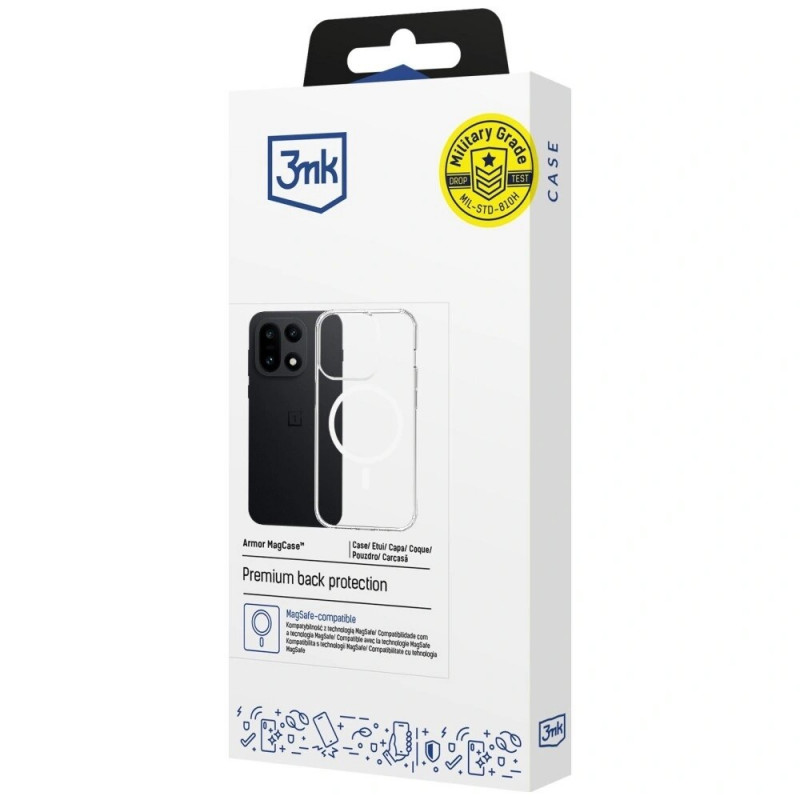 3MK Armor MagCase pre OnePlus 15 5G, transparentné