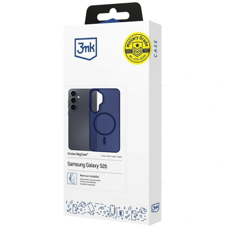 3MK Smoke MagCase pre Samsung Galaxy S26, modrá