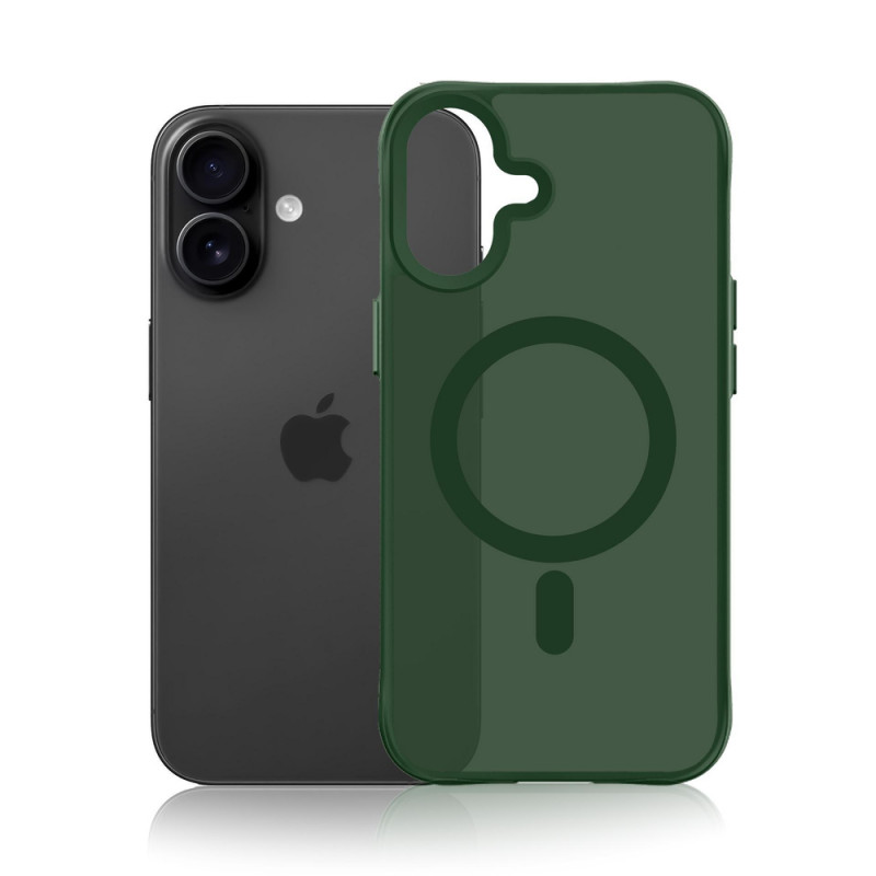 3MK Smoke MagCase pre Apple iPhone 16 Pro, zelené
