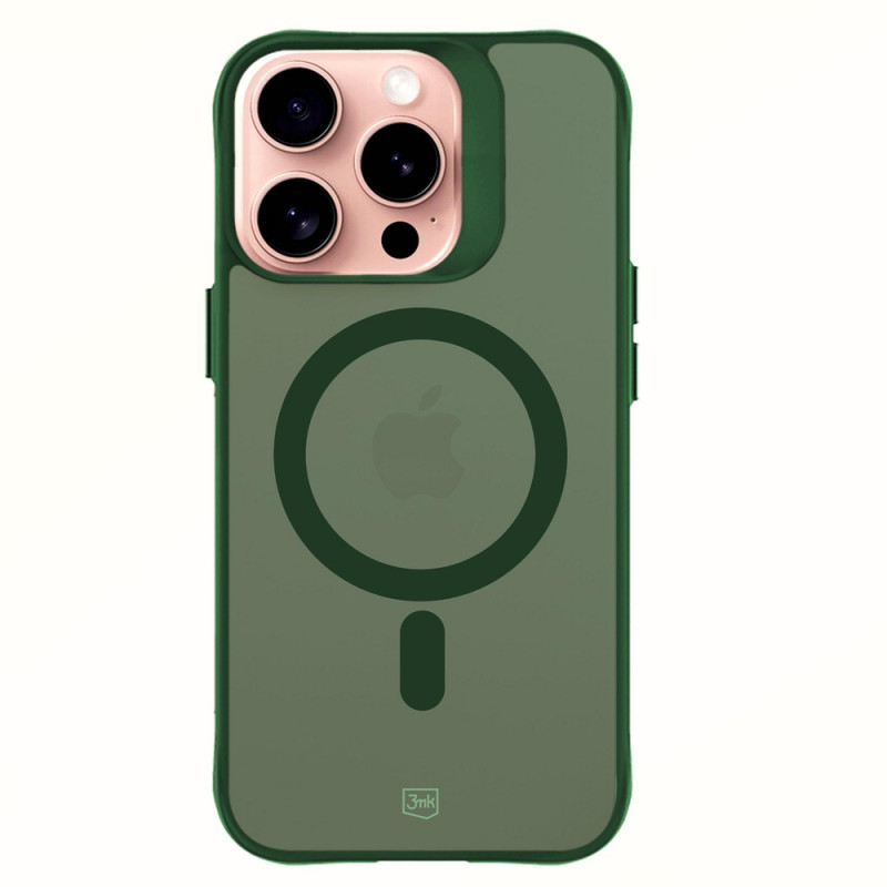 3MK Smoke MagCase pre Apple iPhone 16 Pro Max, zelené