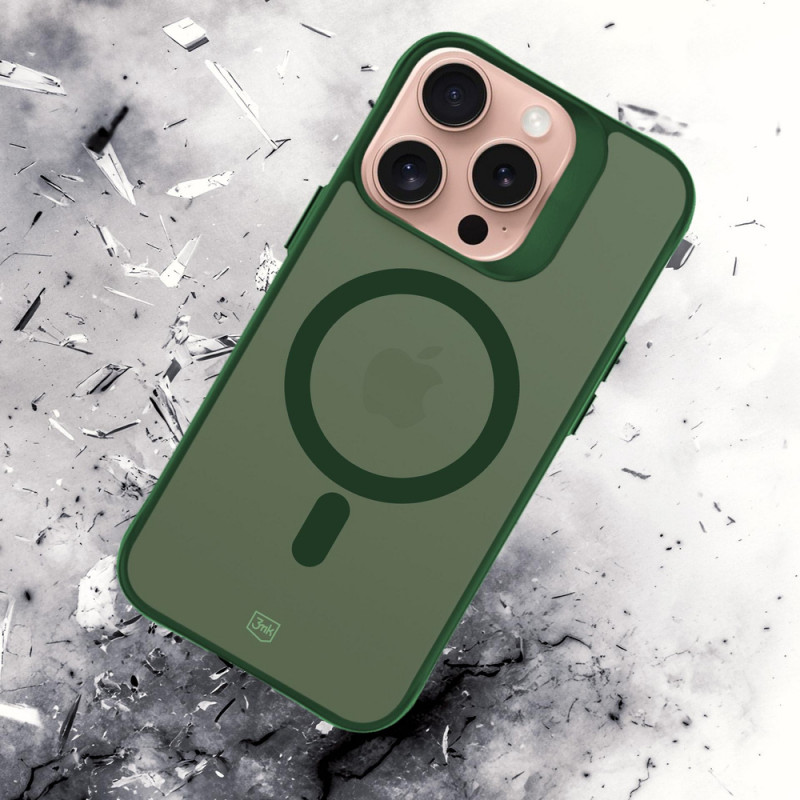3MK Smoke MagCase pre Apple iPhone 16 Pro Max, zelené
