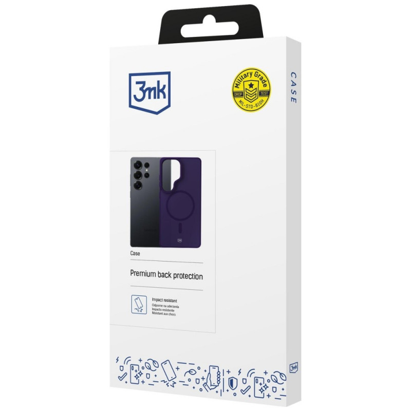 3MK Smoke MagCase pre Samsung Galaxy S25 Ultra, fialové