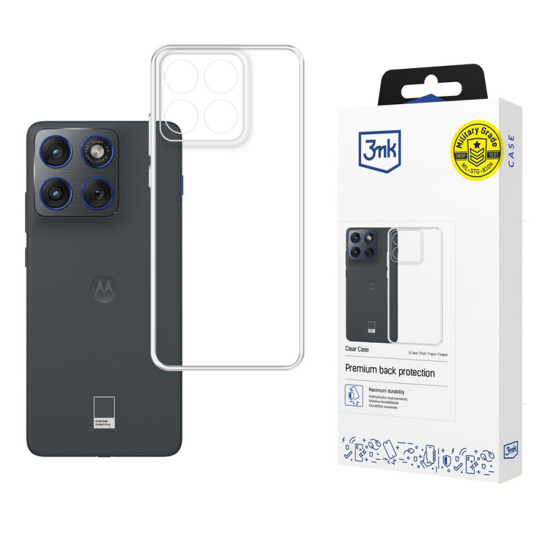 Puzdro na smartphone 3MK Clear Case Motorola Edge 70, transparentné