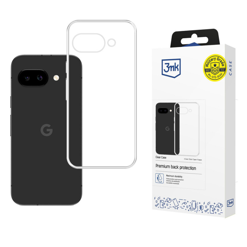 Puzdro na smartphone 3MK Clear Case Google Pixel 10A, transparentné