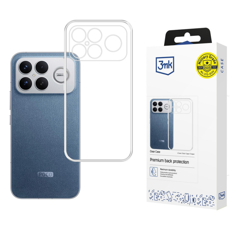 Puzdro na smartphone 3MK Clear Case Xiaomi Poco F8 Ultra, transparentné