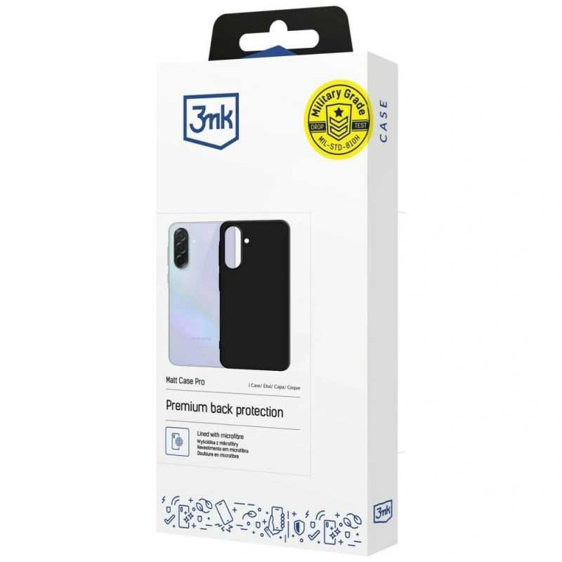 Puzdro na smartphone 3MK Matt Case Pro Samsung Galaxy A37, čierne