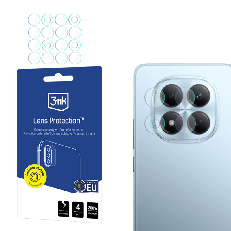 3MK Lens Protection ochrana objektívu fotoaparátu pre Xiaomi Redmi Note 15 Pro 4G / Pro 5G / Pro+ 5G (4 ks)