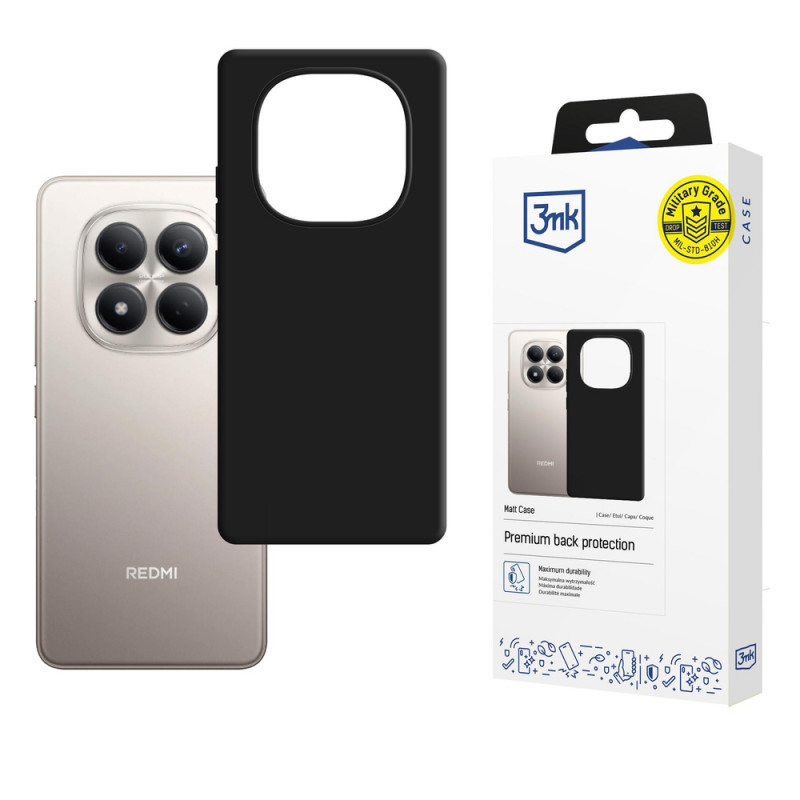 Puzdro na smartphone 3MK Matt Case Xiaomi Redmi Note 15 Pro 4G, čierne