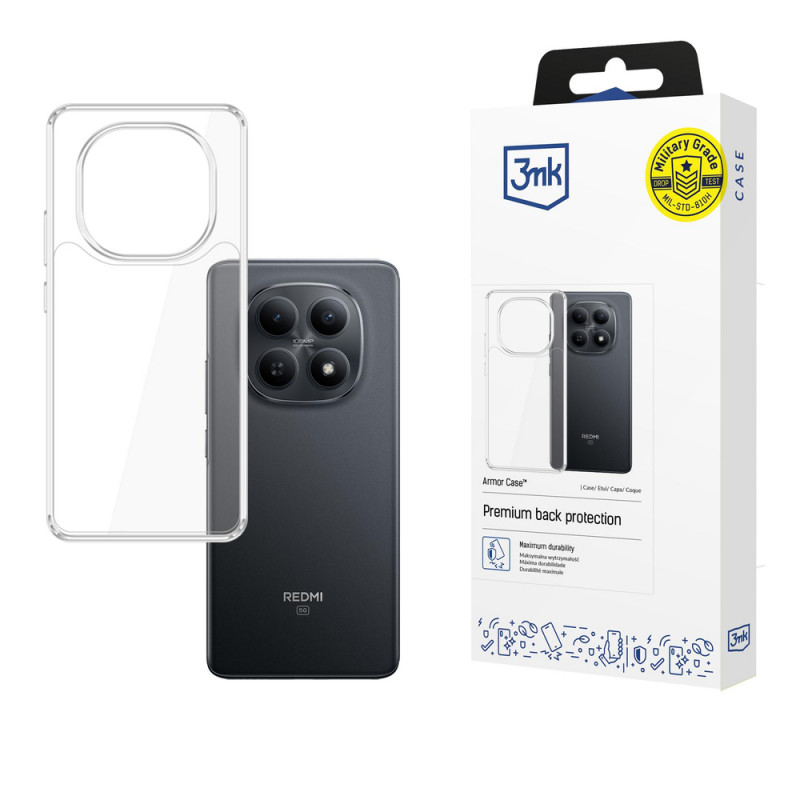 Puzdro na smartphone 3MK Armor Case Xiaomi Redmi Note 15 4G / 5G, transparentné