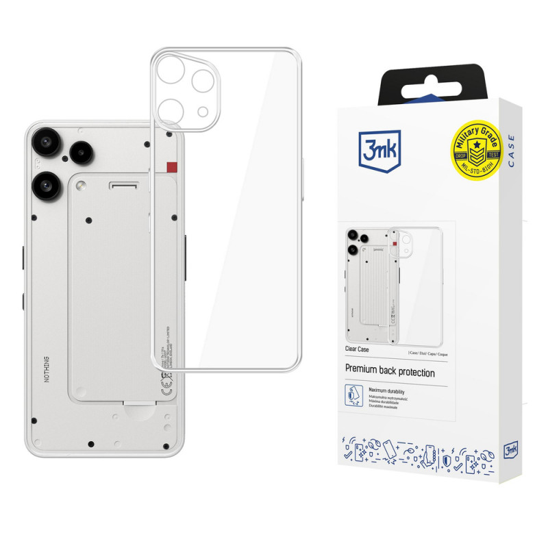 Puzdro 3MK Clear Case pre Nothing Phone (3a) Lite, transparentné