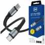 Kábel 3MK Hyper Cable N-SERIES USB-C na USB-C, 1,5 m, 100 W, čierny