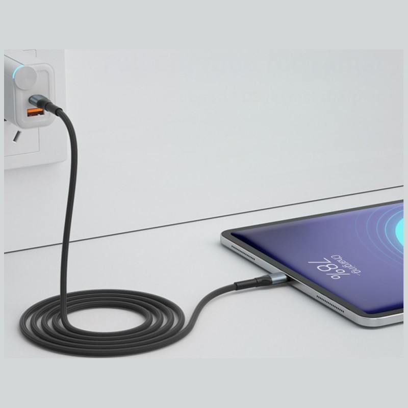 Kábel 3MK Hyper Cable N-SERIES USB-C na USB-C, 3 m, 240 W, čierny