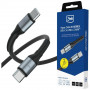 Kábel 3MK Hyper Cable N-SERIES USB-C na USB-C, 1 m, 240 W, čierny