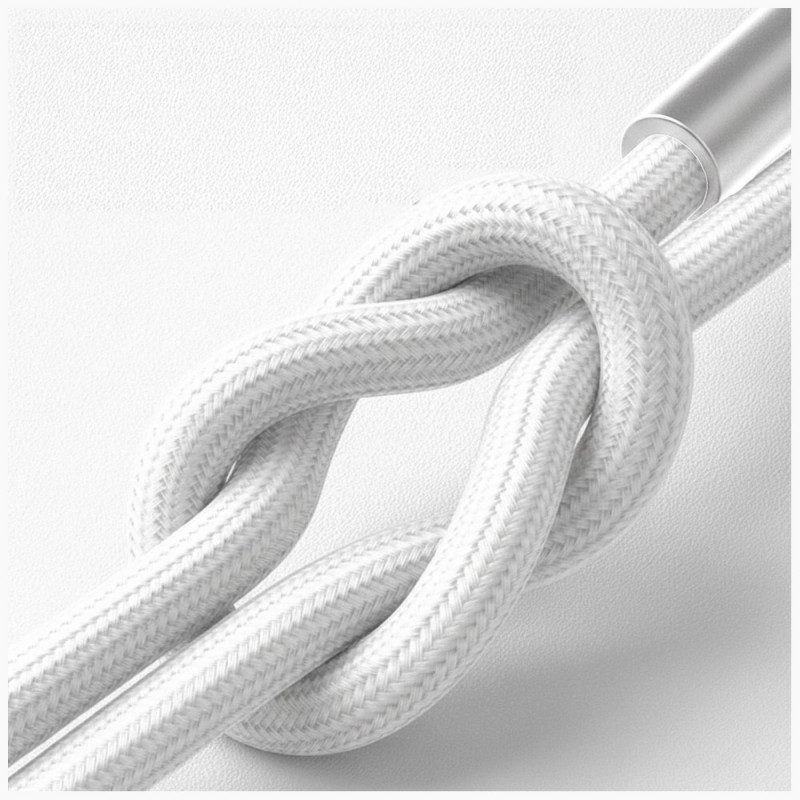 3MK Hyper Cable N-SERIES kábel USB-C na Lightning, 1 m, 27 W, biely