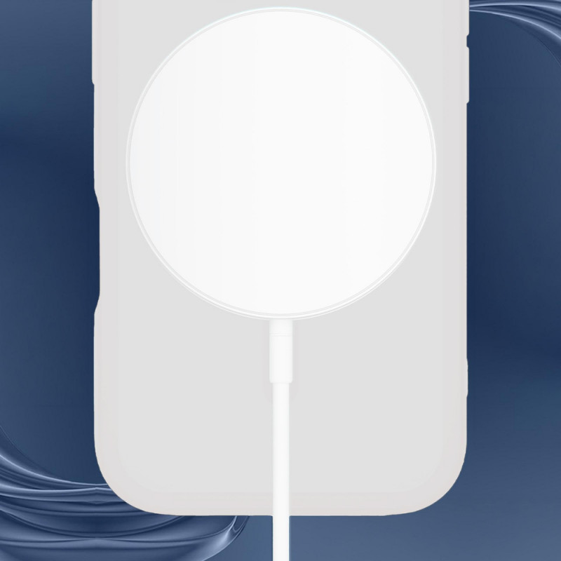 Puzdro na smartphone 3MK Misty MagCase Apple iPhone 15 Pro Max, kompatibilné s MagSafe, biele