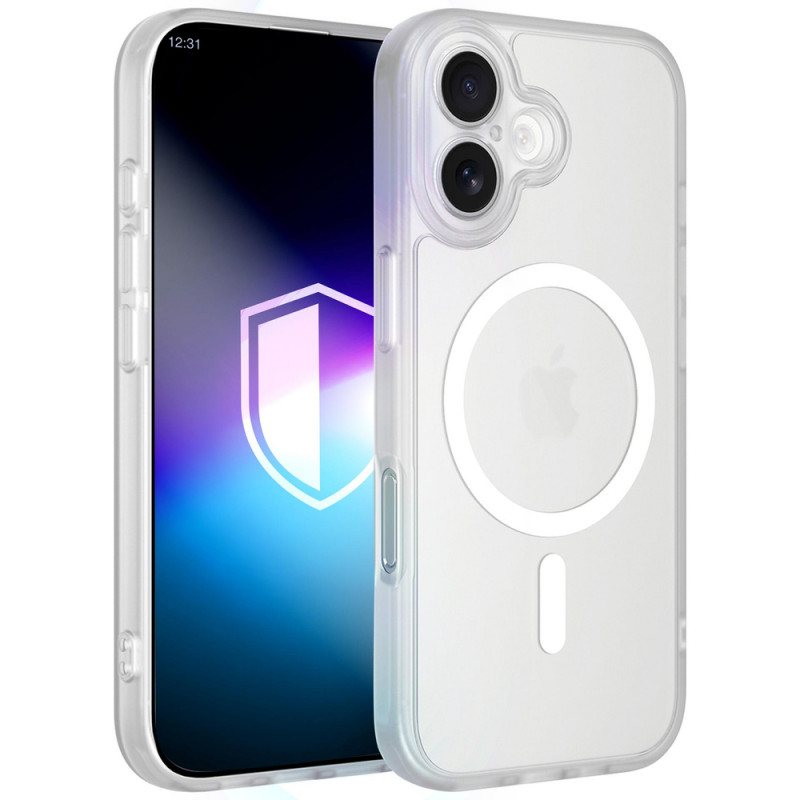 Puzdro na smartphone 3MK Misty MagCase Apple iPhone 17, kompatibilné s MagSafe, biele