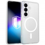 Puzdro na smartphone 3MK Misty MagCase Samsung Galaxy S26+, kompatibilné s MagSafe, biele