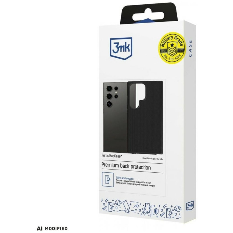 Puzdro 3MK Fortis MagCase Samsung Galaxy S24 Ultra, čierne