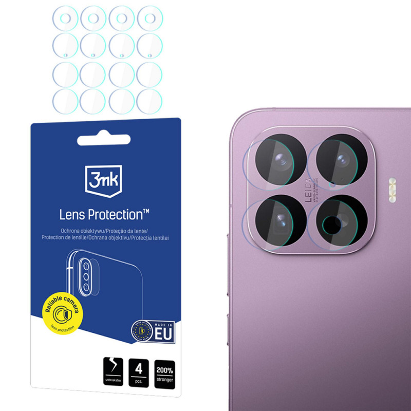 3MK Lens Protection hybridné sklo na objektív fotoaparátu pre Xiaomi 17T Pro (4 ks)