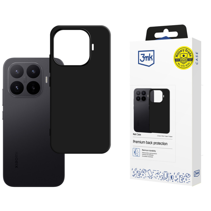3MK Matt Case puzdro na telefón Xiaomi 17T, čierne