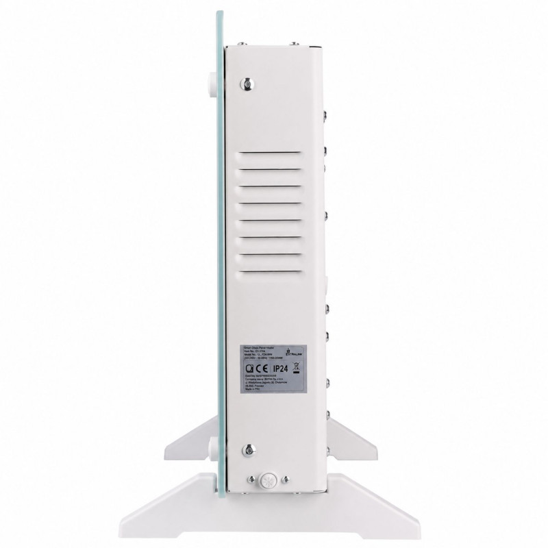 Inteligentný sklenený panelový ohrievač Extralink LPL-23A-WH, 2000 W, WiFi, biely