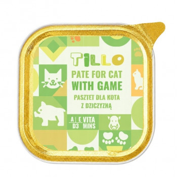 TILLO Paštéta Game mokré krmivo pre mačky, 100 g