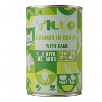 TILLO Kúsky v omáčke Divina mokré krmivo pre mačky, 415 g