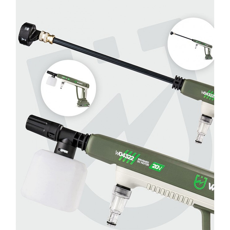 Wuber W04322 akumulátorová tlaková umývačka, 20 V, 300 l/h