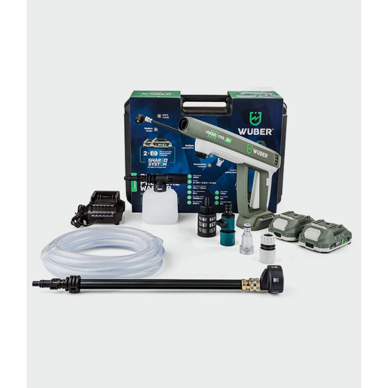 Wuber W04322 akumulátorová tlaková umývačka, 20 V, 300 l/h