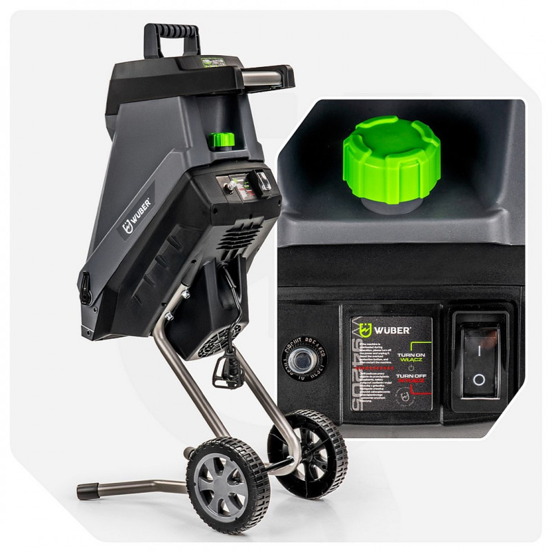 Elektrický drvič konárov s nožmi Wuber W94205, 2500 W, 45 L