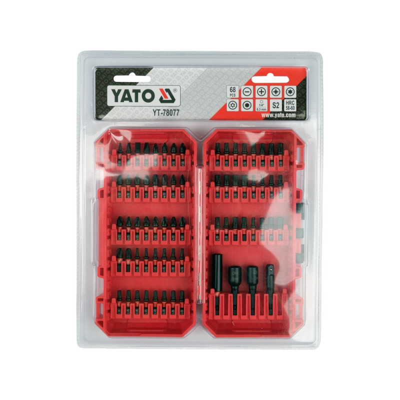 Sada nárazových bitov YATO 68 ks YT-78077