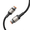 Kábel Tech-Protect UltraBoost Evo USB-C / USB-C 100W 5A 200cm Titanium
