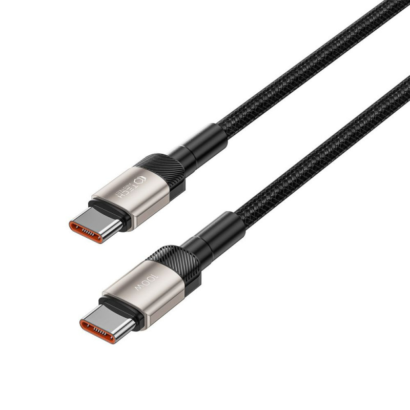 Tech-Protect UltraBoost Evo kábel USB-C / USB-C 100W 5A 100cm Titanium