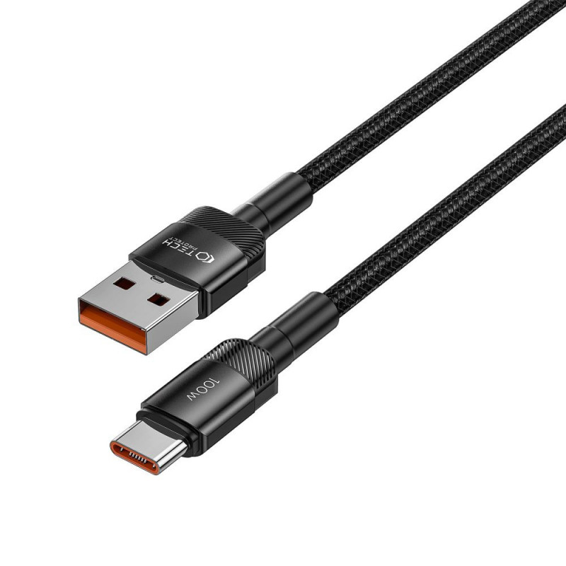 Kábel Tech-Protect UltraBoost Evo USB-A / USB-C 100W 5A 50cm čierny